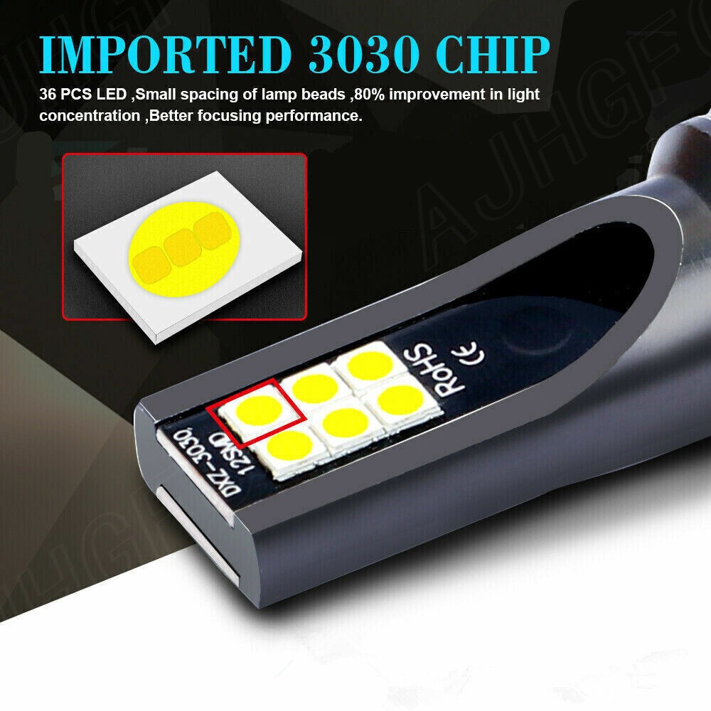 2X LED Fog Light Bulbs H8 H11 Fog Light Bulb White 6500K High Power DRL Lamps