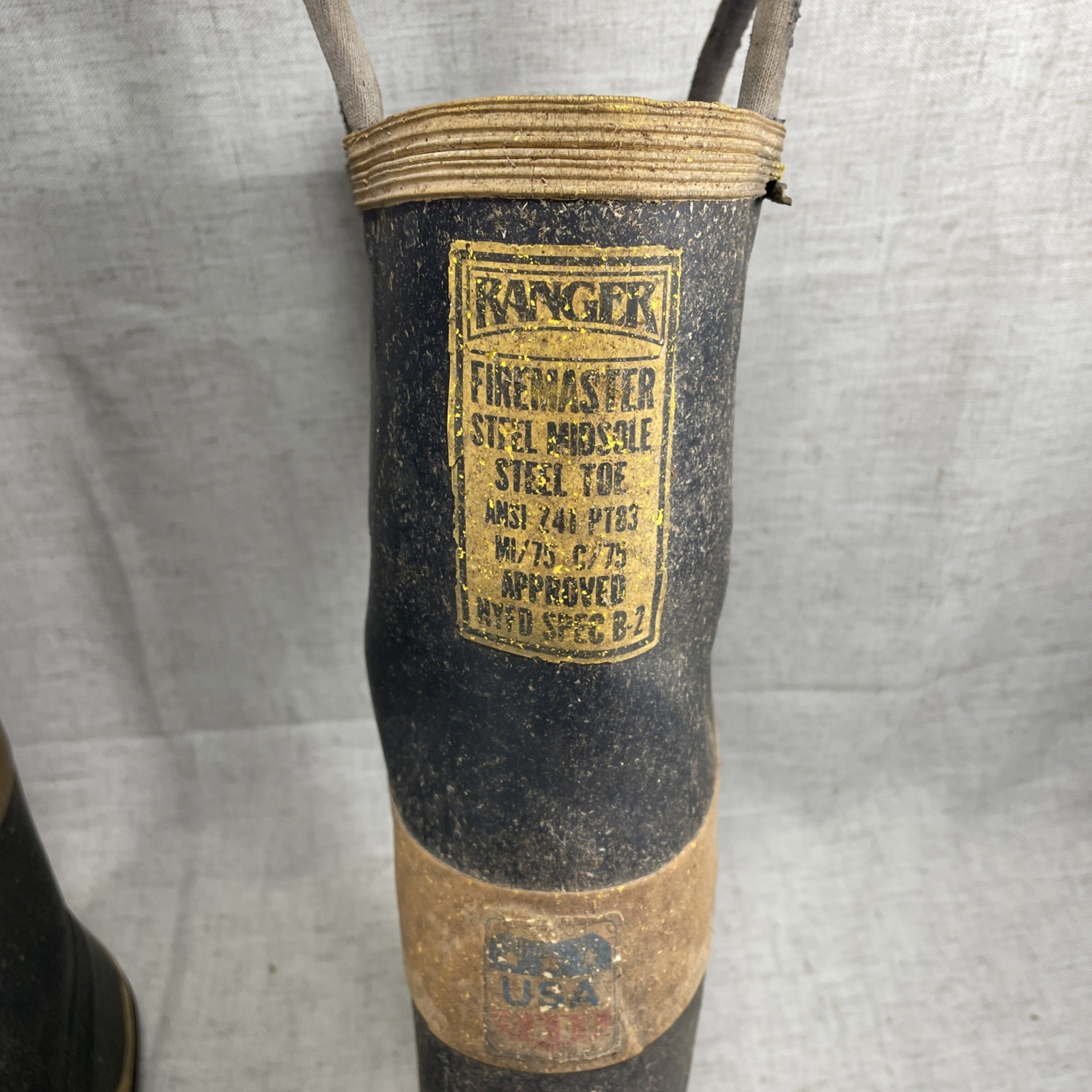 VTG Ranger FireMaster Steel Midsole Toe Insulated Rubber Firefighter Boots Sz 9