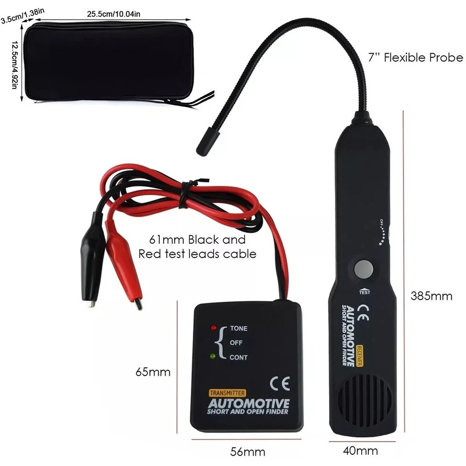 Automotive Circuit Tester Short & Open Finder DC 6-42V Car Wire Tracker Tool