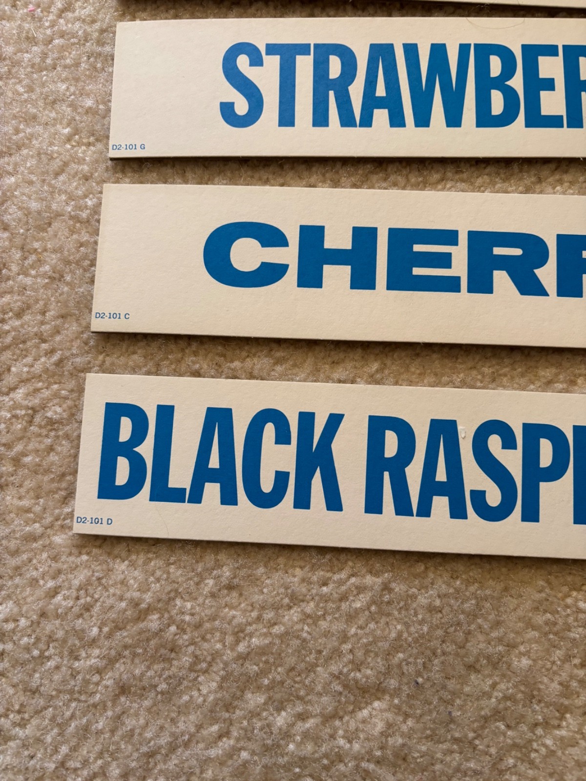 1962 Vintage Dairy Dan Inc. Ice Cream, Daily Flavor Menu Board