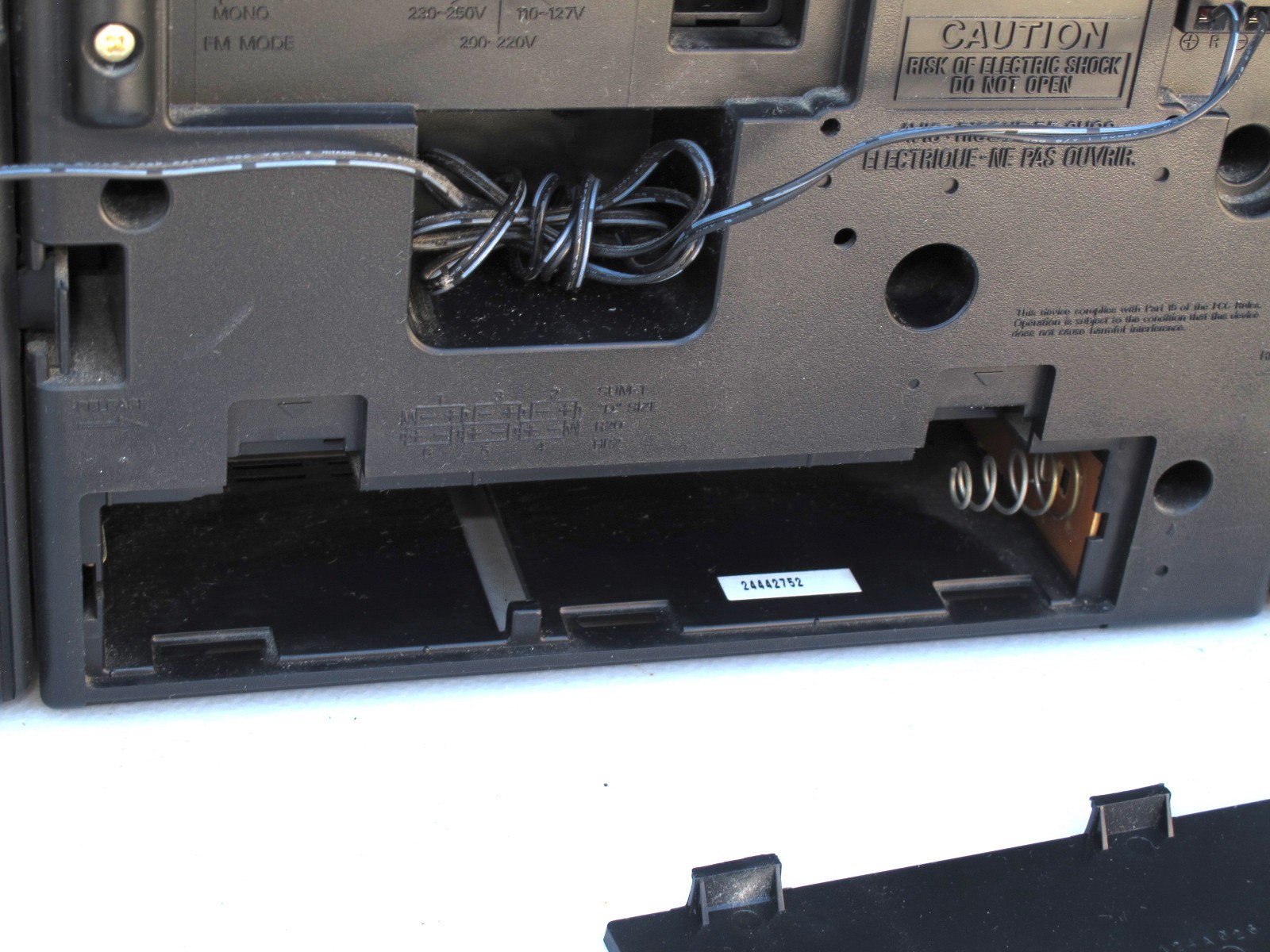 VTG Sanyo M9250K AM/FM Boombox Cassette Tape Portable Stereo Tested & Working!