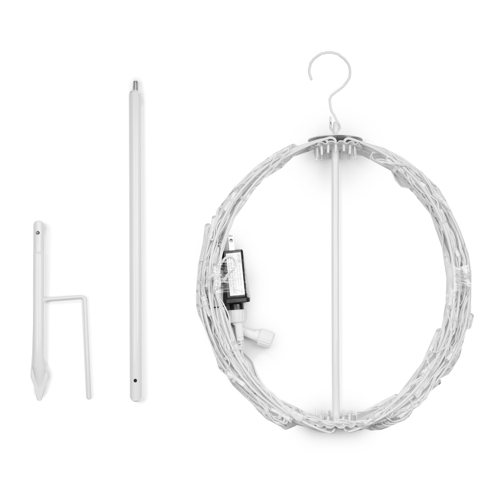 Hanging LED Light Balls Christmas Patio Garden Decoration White Frame, 6 Colors