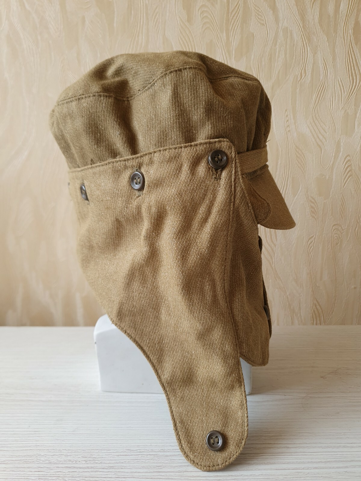 NOS Original Russian Afghanka Hat Cap with Face Cover Afghan War Size - L ( 58 )