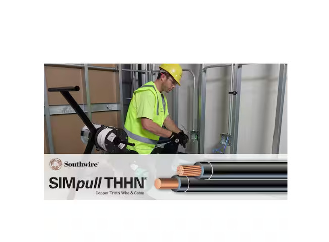 Southwire 1/0 Black Stranded CU SIMpull THHN Wire !!! VARIATION !!!! #20505402
