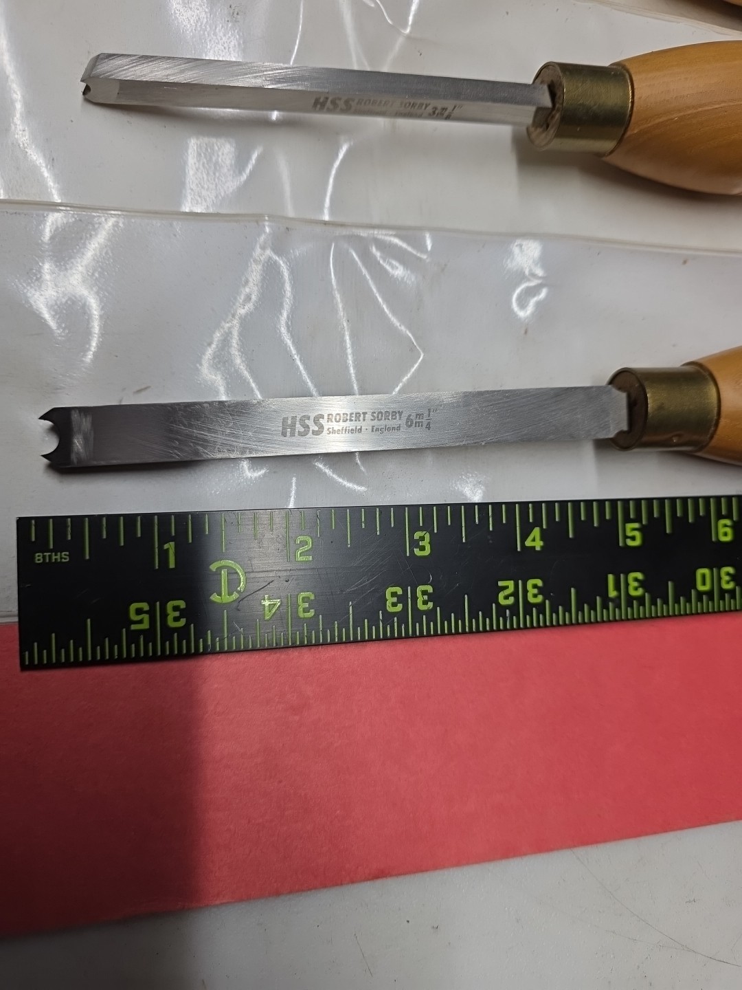 4 Robert Sorby Lathe Chisels Bead Forming Spindle Gouge Skew Oval