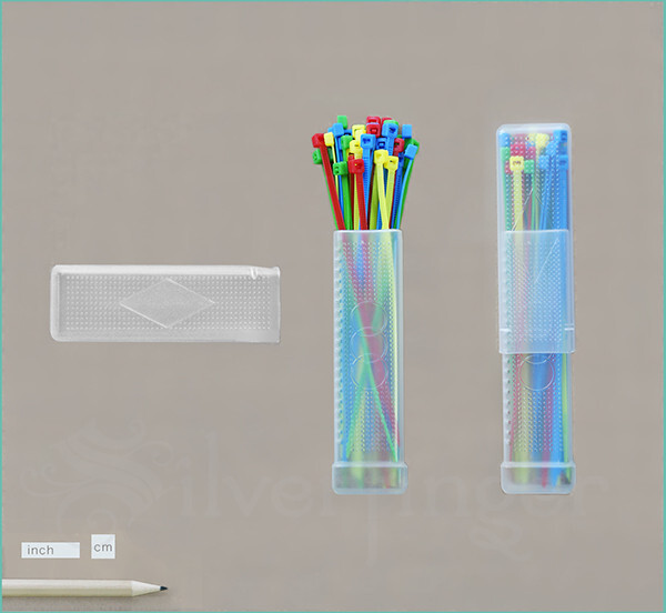 4 PC Sets Telescoping Plastic Tool Storage Cases Adjustable Length Drill Bit Box