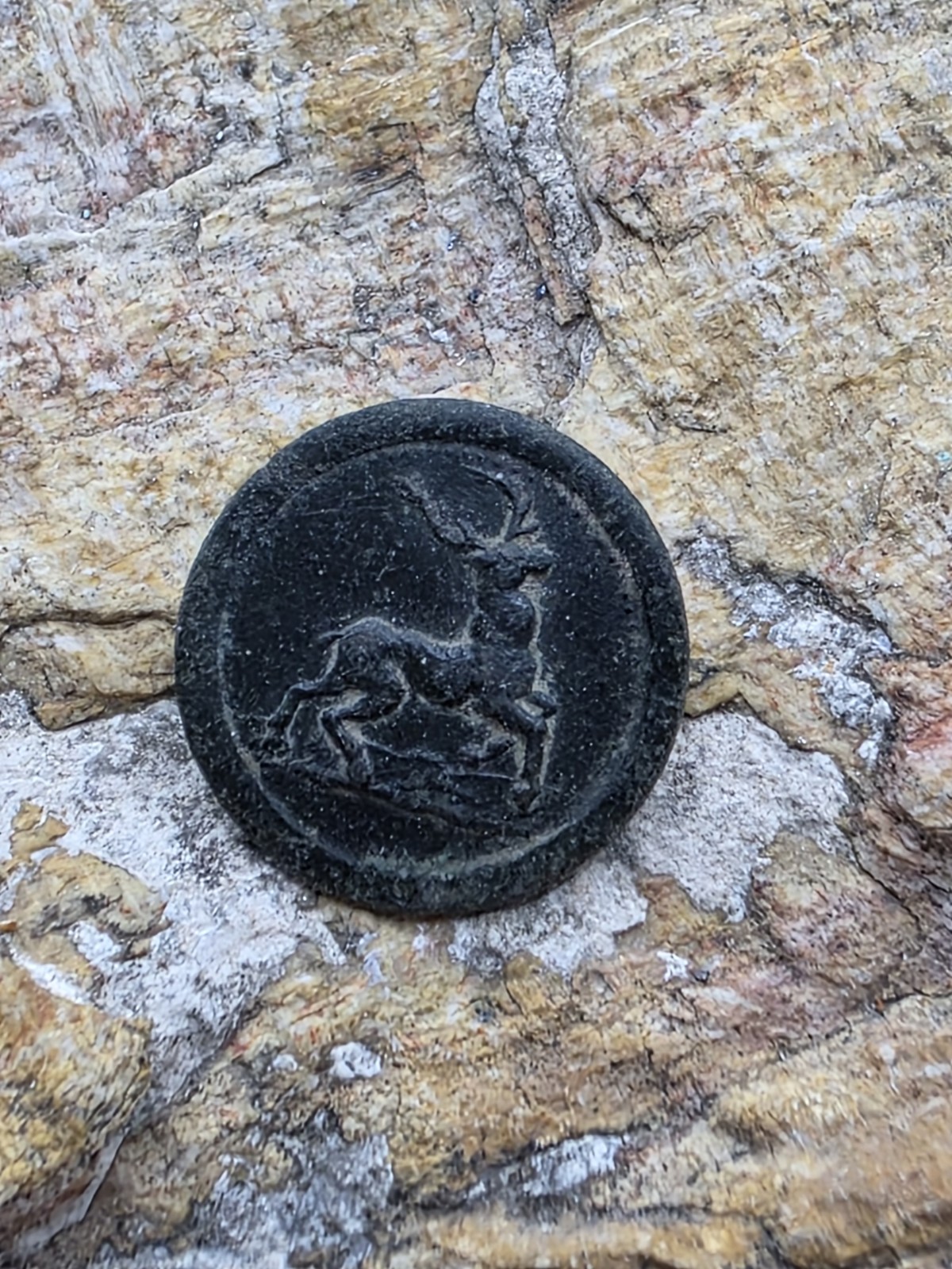 Mexico Spanish Colonial Military  Button (Deer)