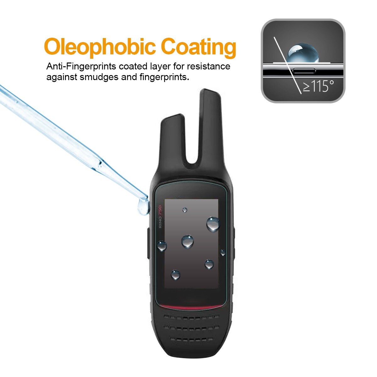 3X Supershieldz Tempered Glass Screen Protector for Garmin Rino 750 / 755T