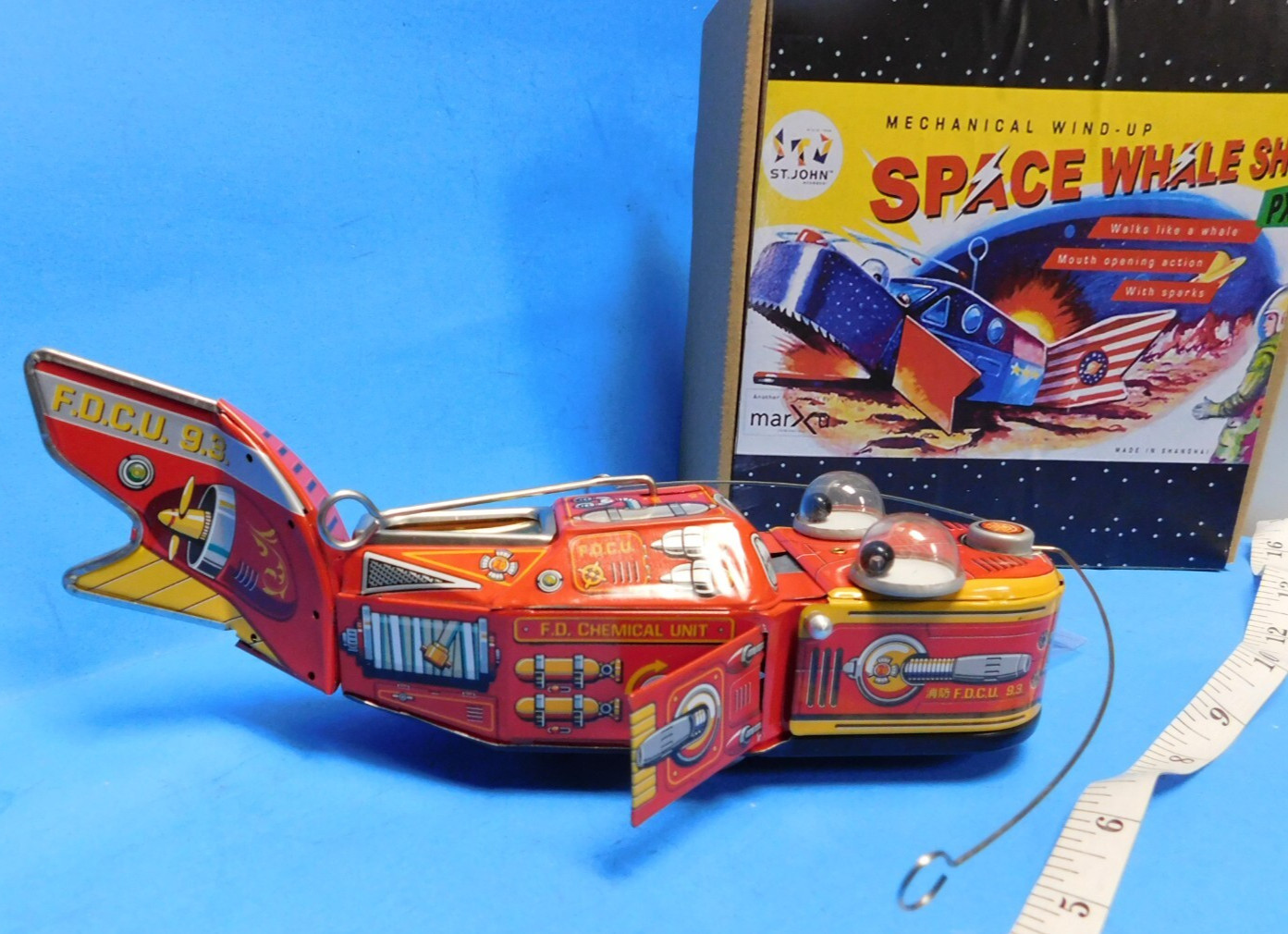 ! SPACE WHALE F.D.C.U 9.3 SAINT JOHN MARXU INT IN CUSTOM BOX RARE *ST