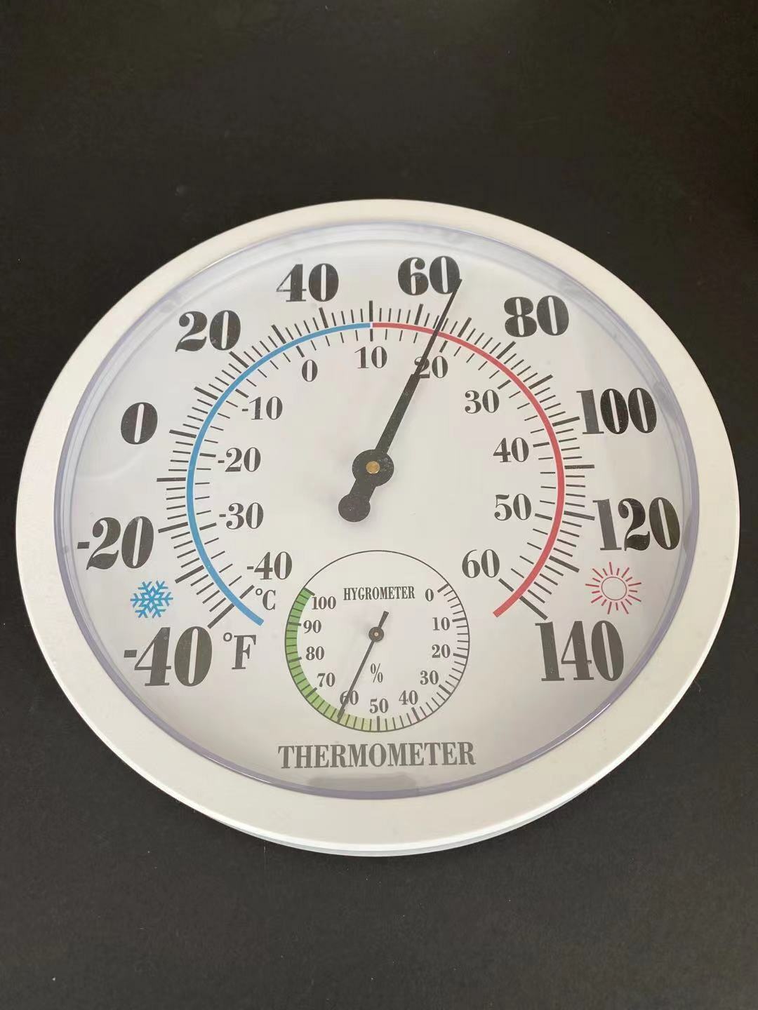 Analog Indoor/Outdoor Thermometer Hygrometer Temperature Humidity Meter 10 "