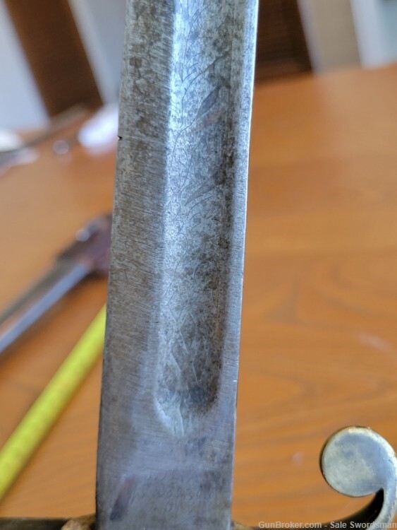 Modified Eagle Head Bowie Knife with Scabbard and Frog Used