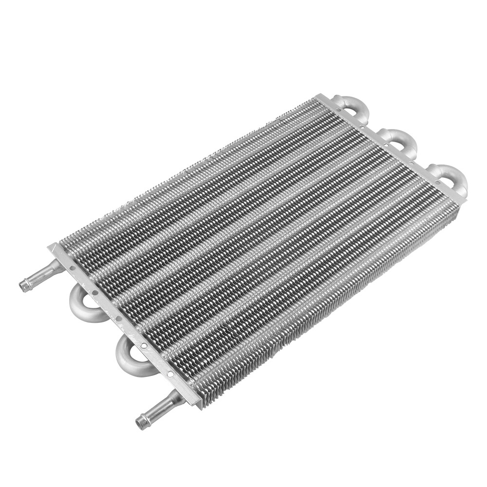 6 Rows Universal Aluminum Remote Transmission Oil Cooler Radiator Converter Kit