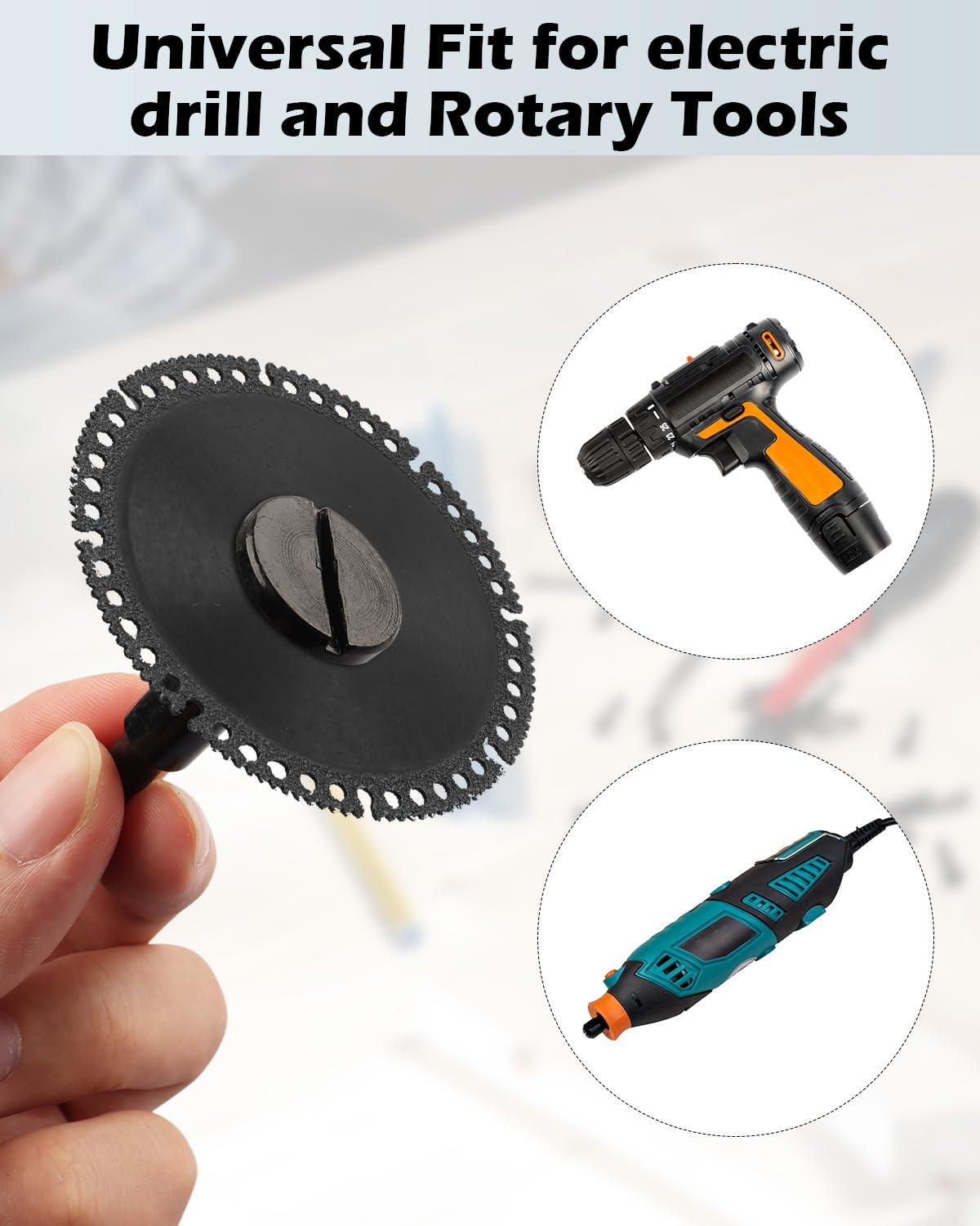 2 Pack Die Grinder Cut Off Wheel Arbor Mandrel 1/4'' & 3/8'' for Drill Grinde