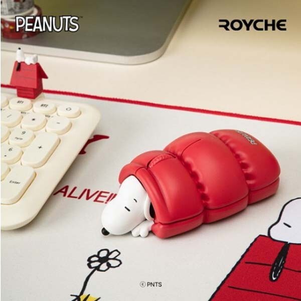 PEANUTS Snoopy Figure Bluetooth + 2.4Ghz Wireless Mouse