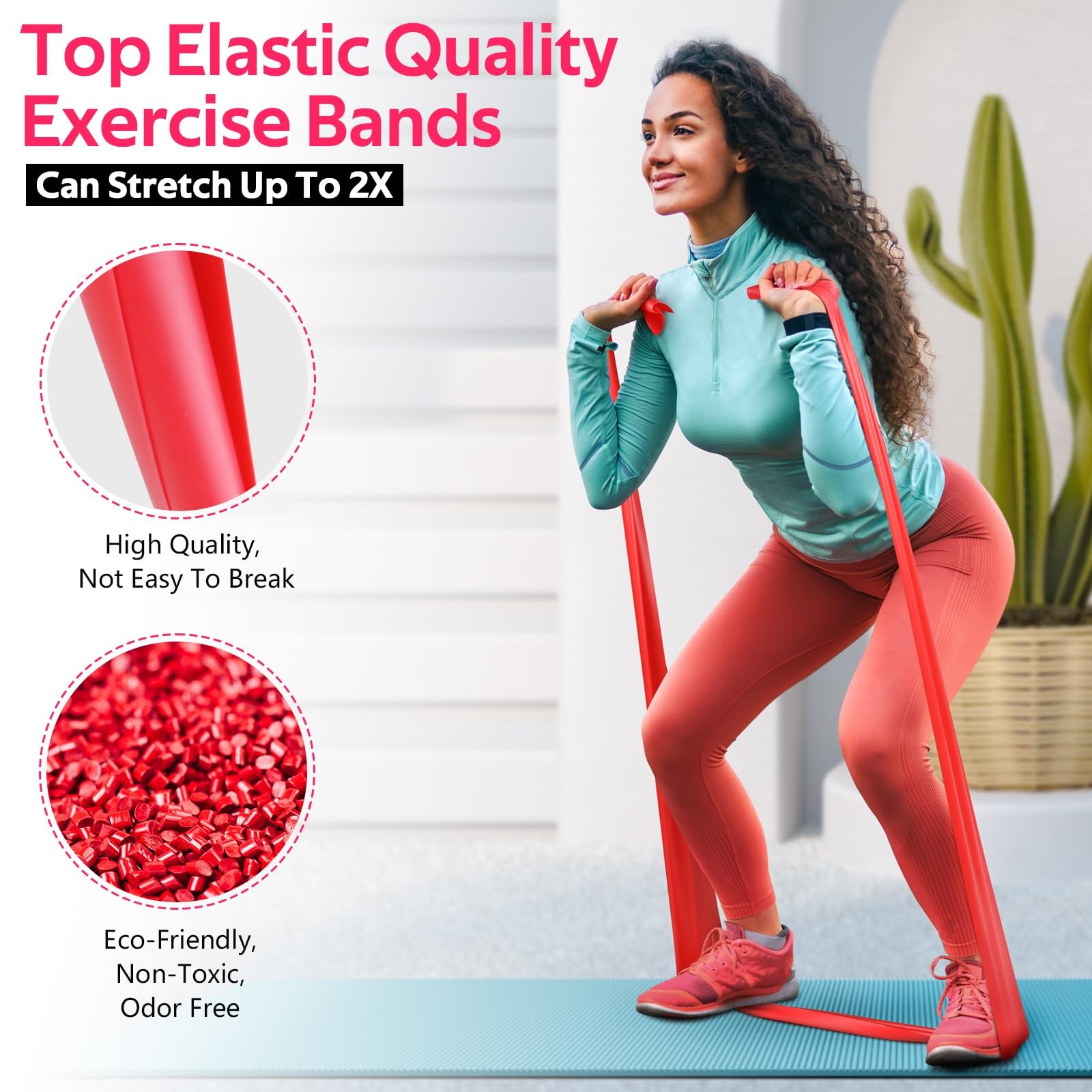 Resistance Bands for Working Out, Exercise Bands for Physical Therapy, Stretc...