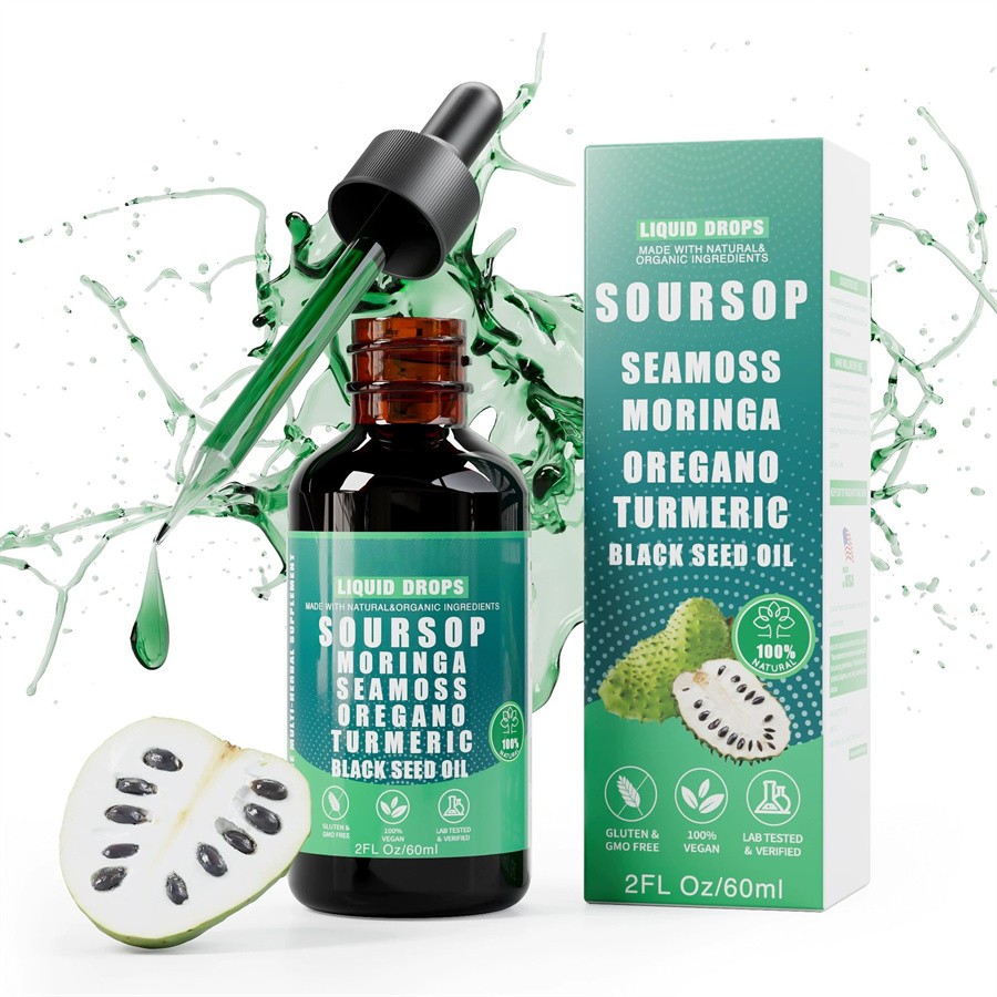 2PCS Vyxion Soursop Bitters Liquid Drops - Immunity, Liver, Gut & Antioxidant