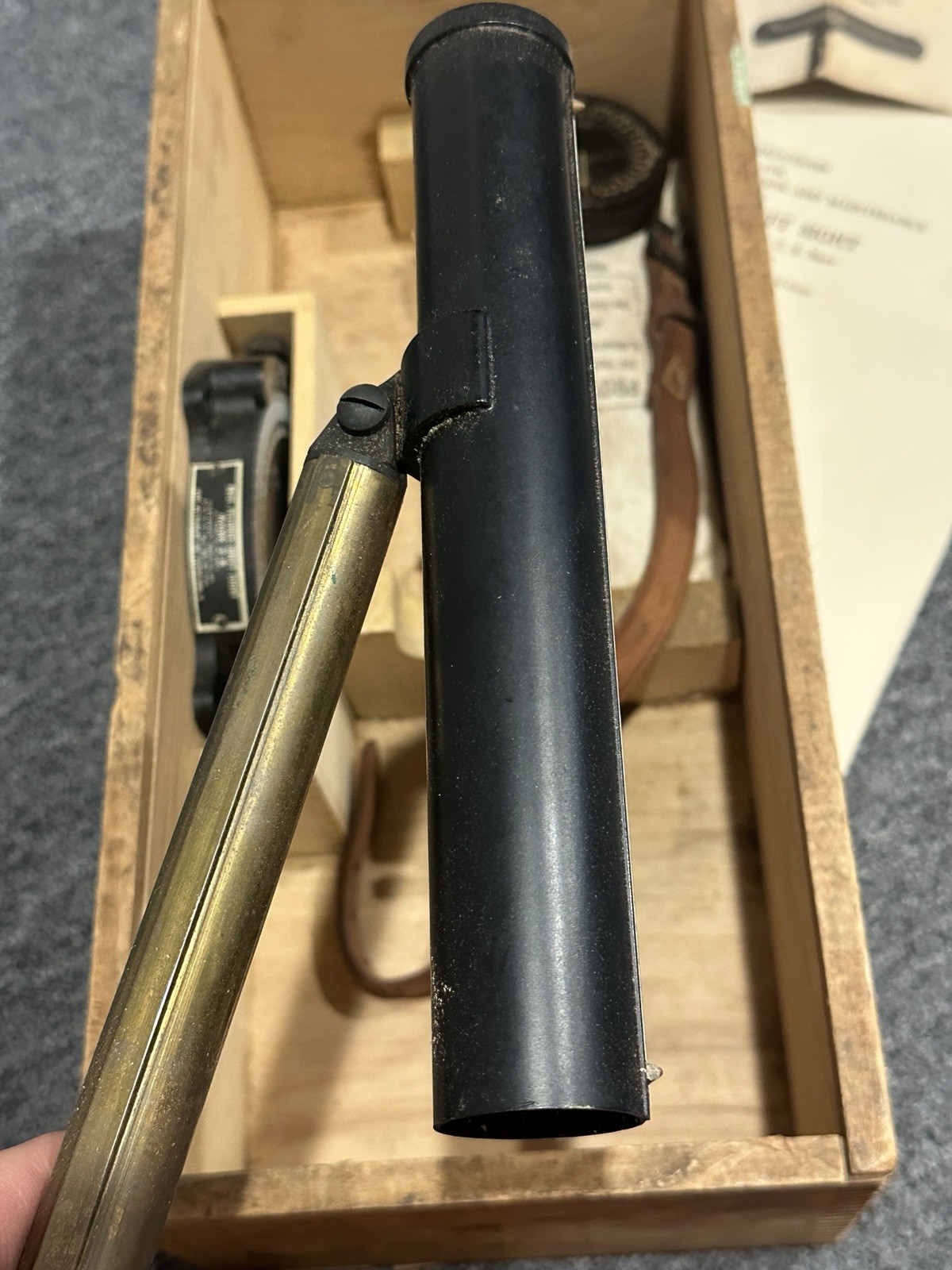 WWII U.S. Navy Pelorus Drift Sight Mark 2B Aero Instrument Co. Complete Antique