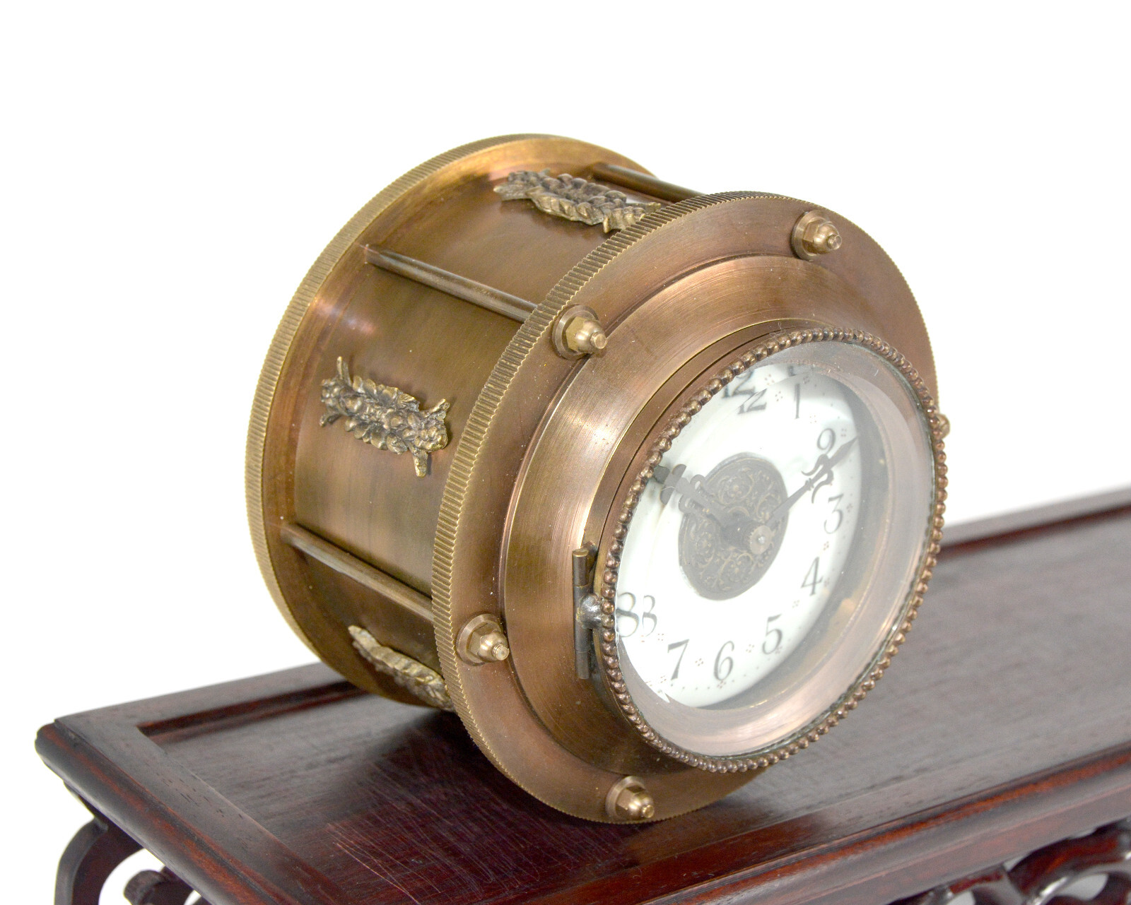 Mystery Gravity Driven Brass Incline Rolling Clock - No Spring or Battery