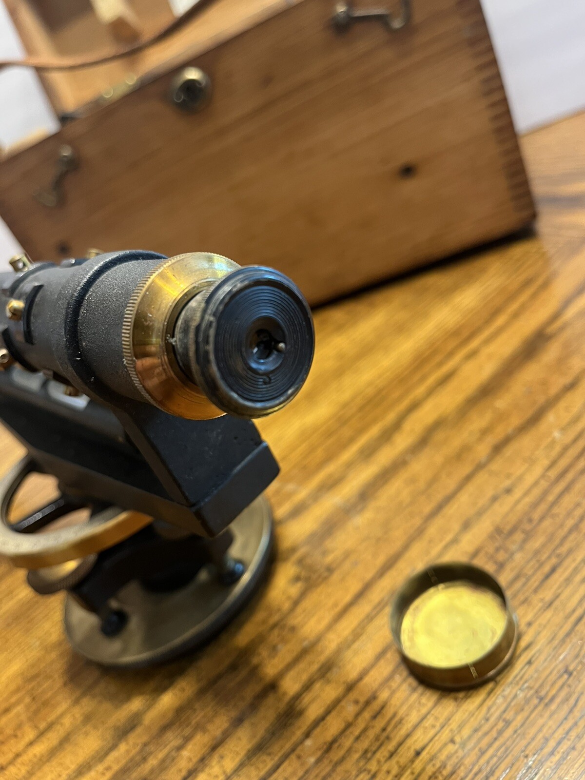 Antique 1924 Kueffel & Esser Co Model 5109 Surveyor Transit W/ Orig Tripod