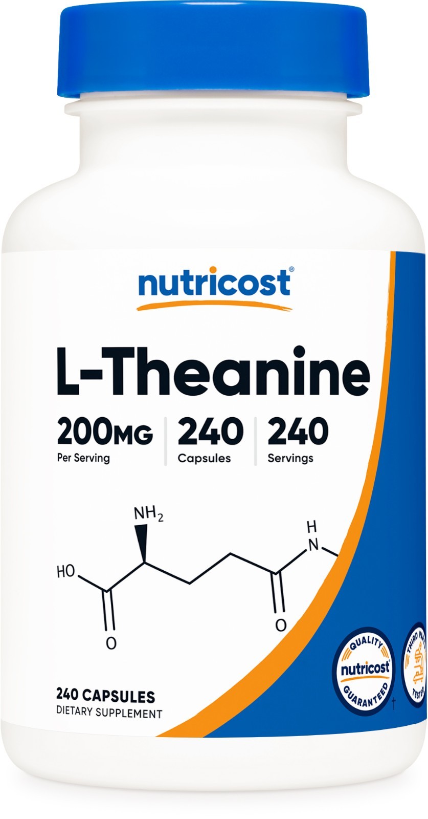 Nutricost L-Theanine 200mg, 240 Capsules - Double Strength