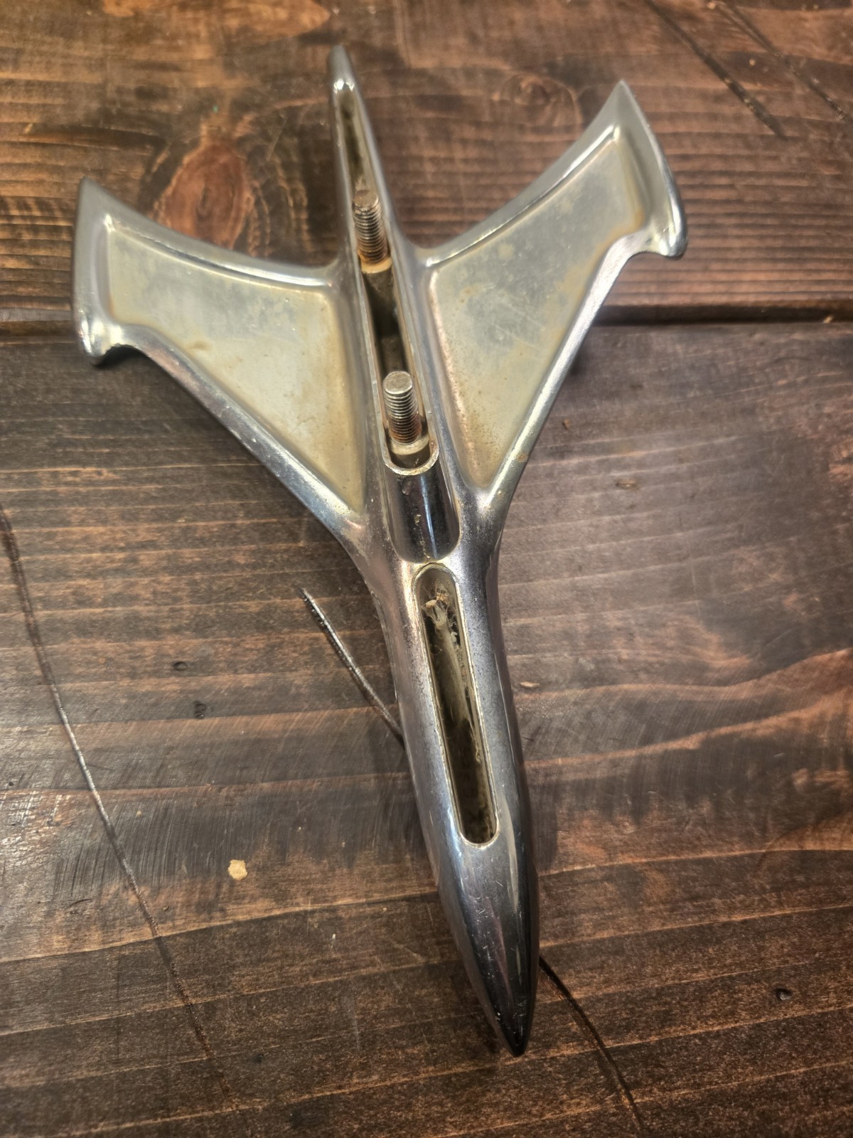 Used 1953 Ford Hood Ornament Rocket Plane Style Emblem