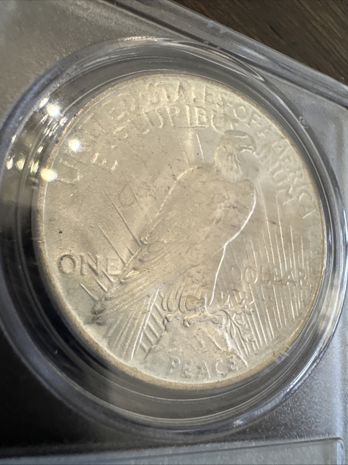 Peace Silver Dollar 1923 - 90% Silver Verified - PCGS MS64