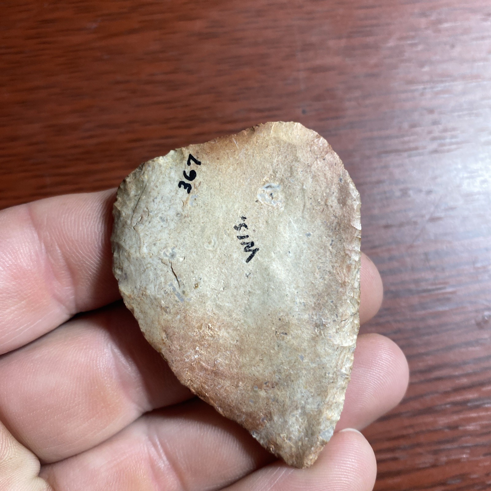 MLC s8236 2 1/4” Archaic Knife Blade Arrowhead Wisconsin Stone Artifact