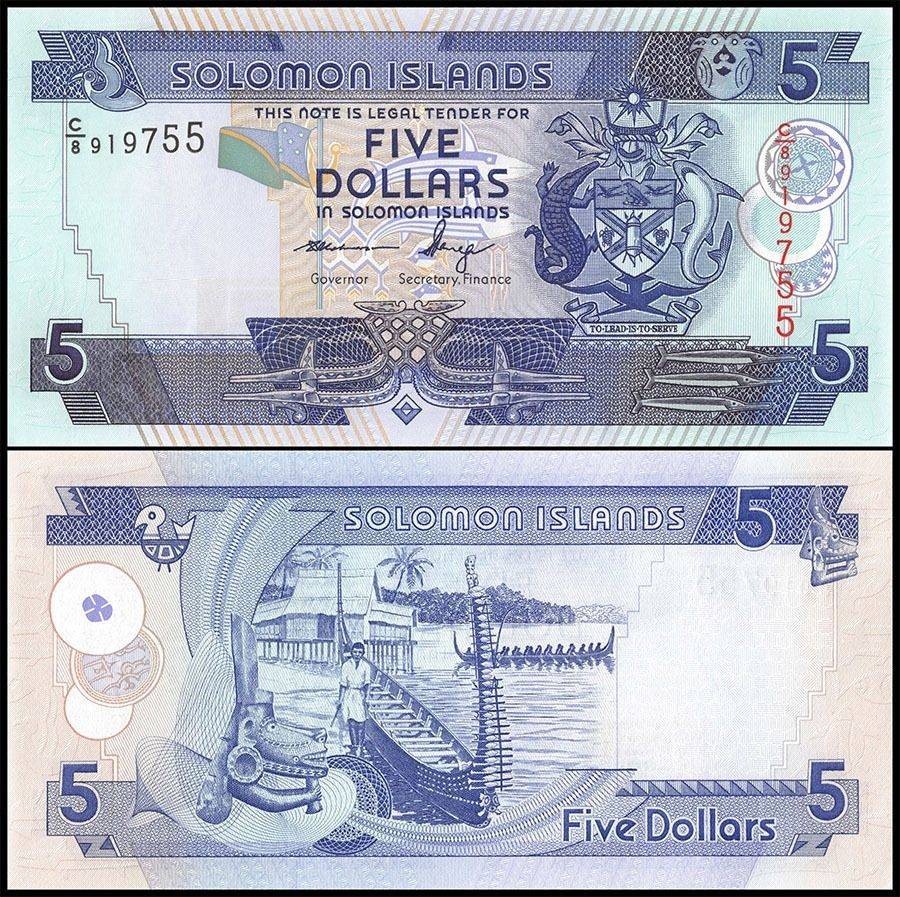 Solomon Islands 5 Dollars, 2004-2018 ND, P-26a.3, UNC