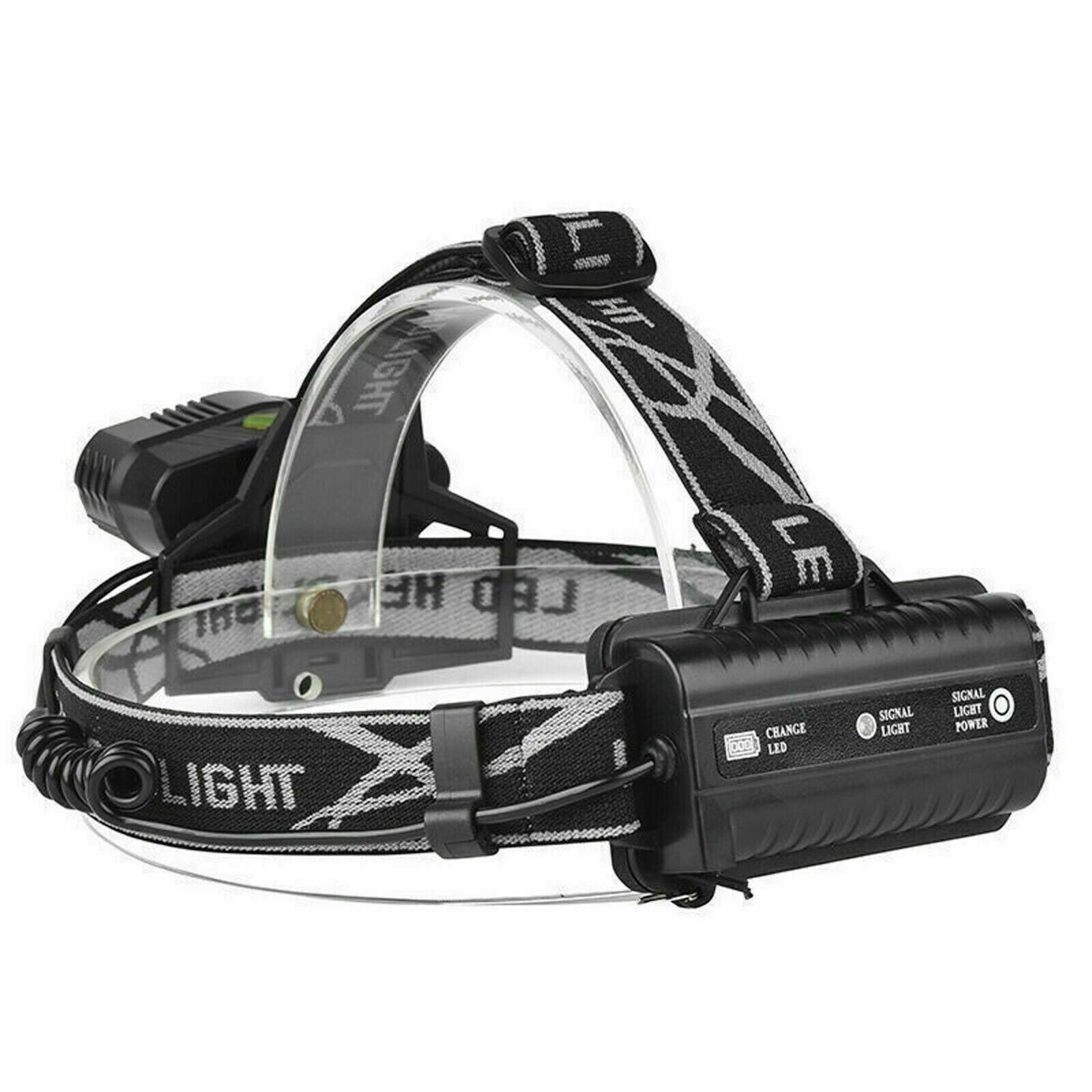 Super Bright 5 LED Zoom Headlamp USB Rechargeable Headlight Head Torch