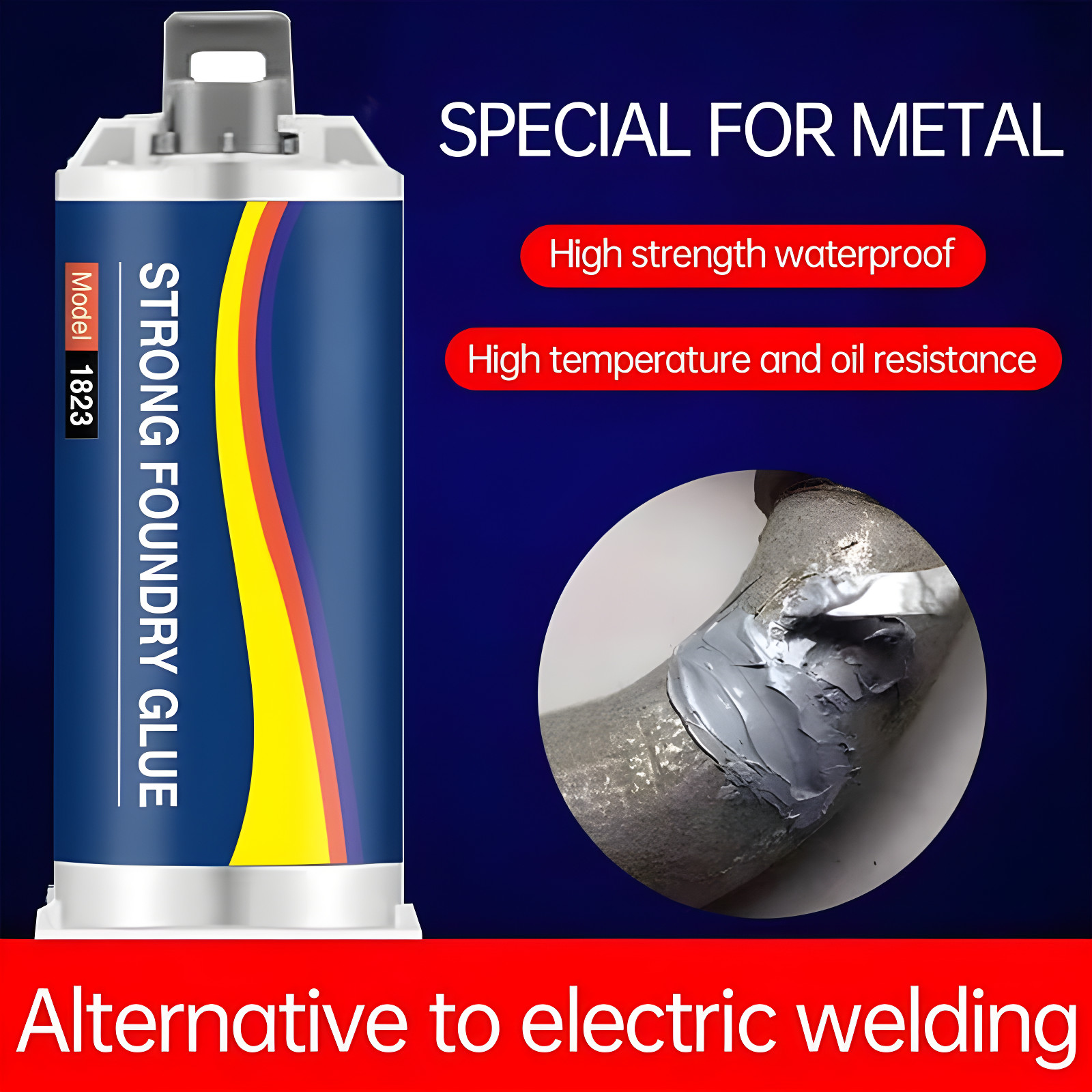 2 Pack Strong Foundry Glue, High Temperature Resistant Casting Metal Repair Glue