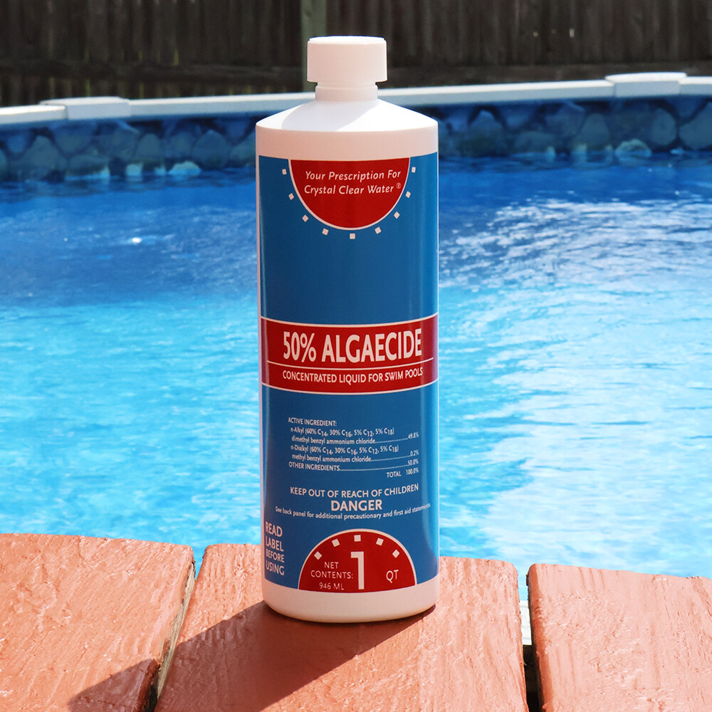 Algaecide 50 Plus Prevent Algae Swimming Pool Chemical - 32 oz (Choose Quantity)