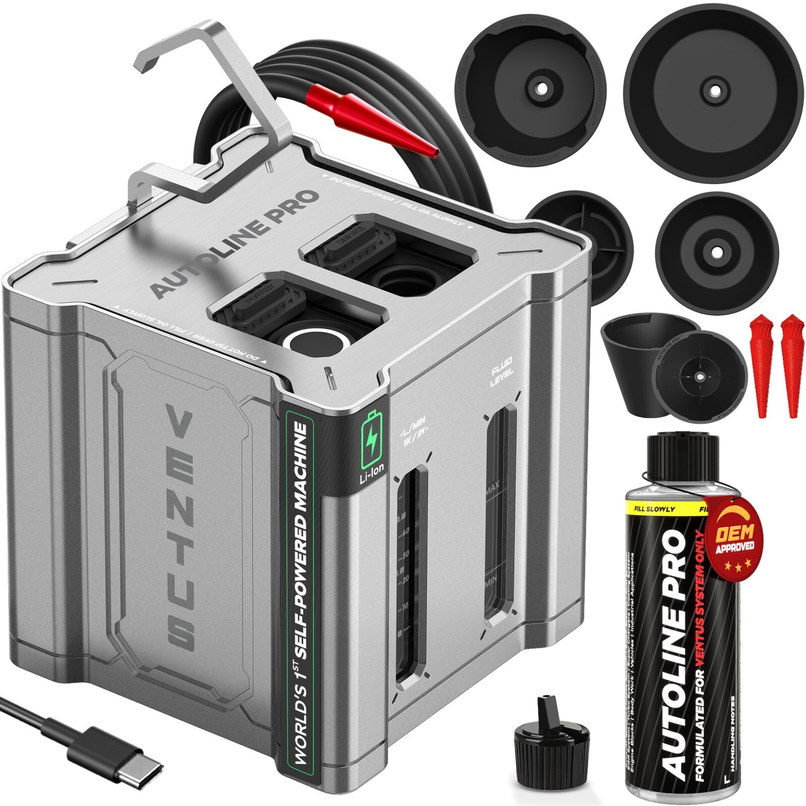 Ventus Automotive EVAP Vacuum Smoke Machine, Air Compressor, Flowmeter, Battery