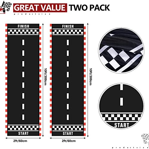 10 Feet Long Racetrack Floor Running Racer Party Decoration Mat Fold Race 2