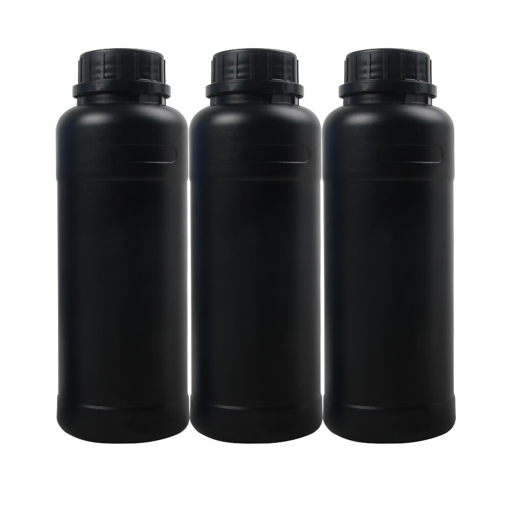3pcs 500ml Darkroom Chemical Storage Bottles Film Photo Negative Develop Process