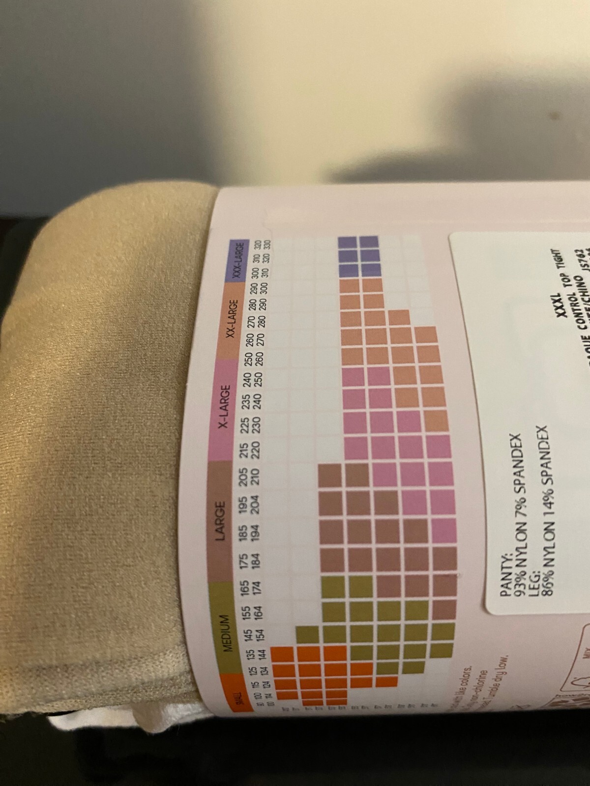 NEW WOMEN'S SIZE XXXL JOYSPUN 2 PACK WHITE /CHINO OPAQUE TIGHTS 60 DENIER