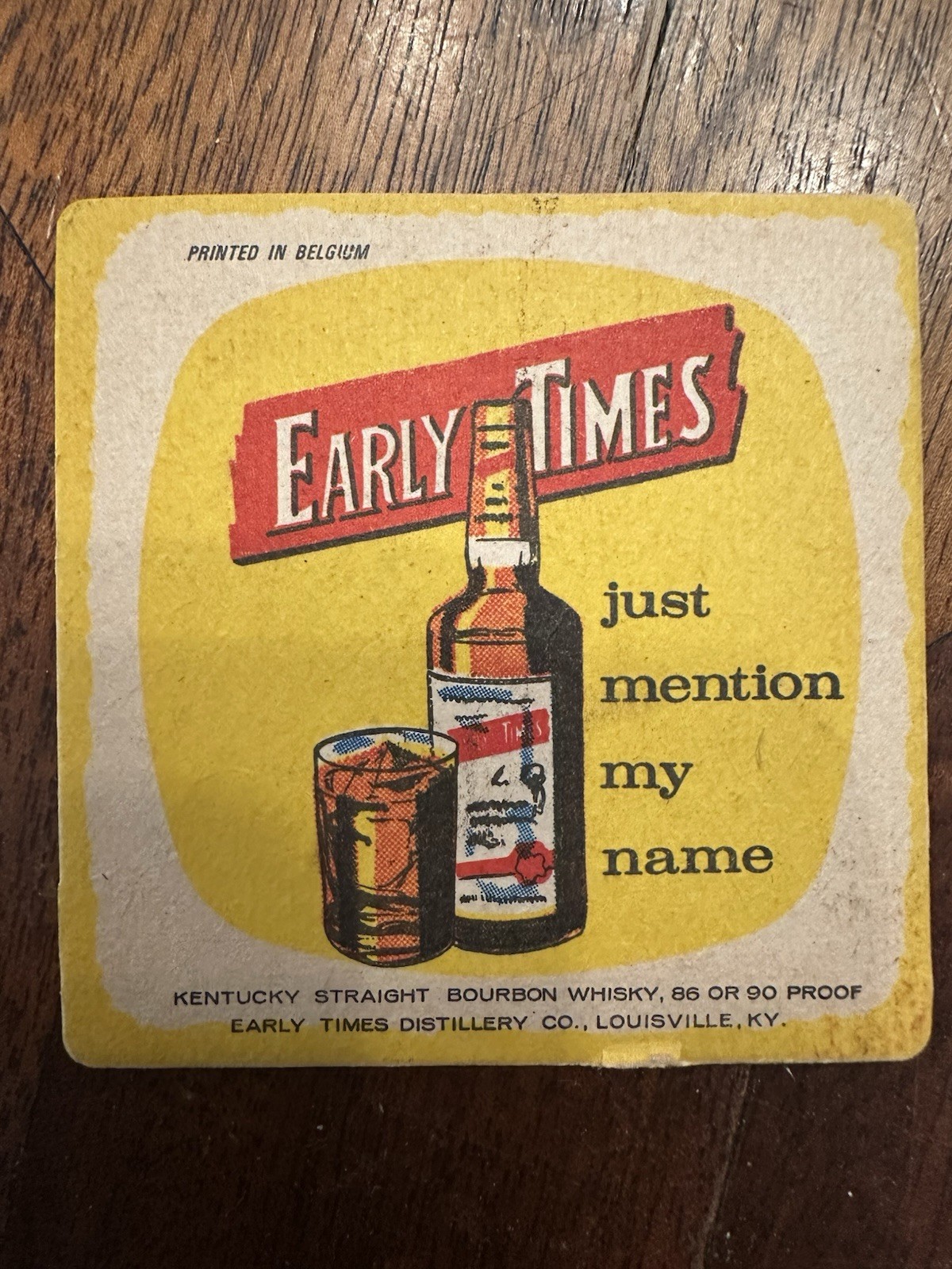 Vintage Coasters “EARLY TIMES WHISKEY” Lot Of 6 Just Mention My Name