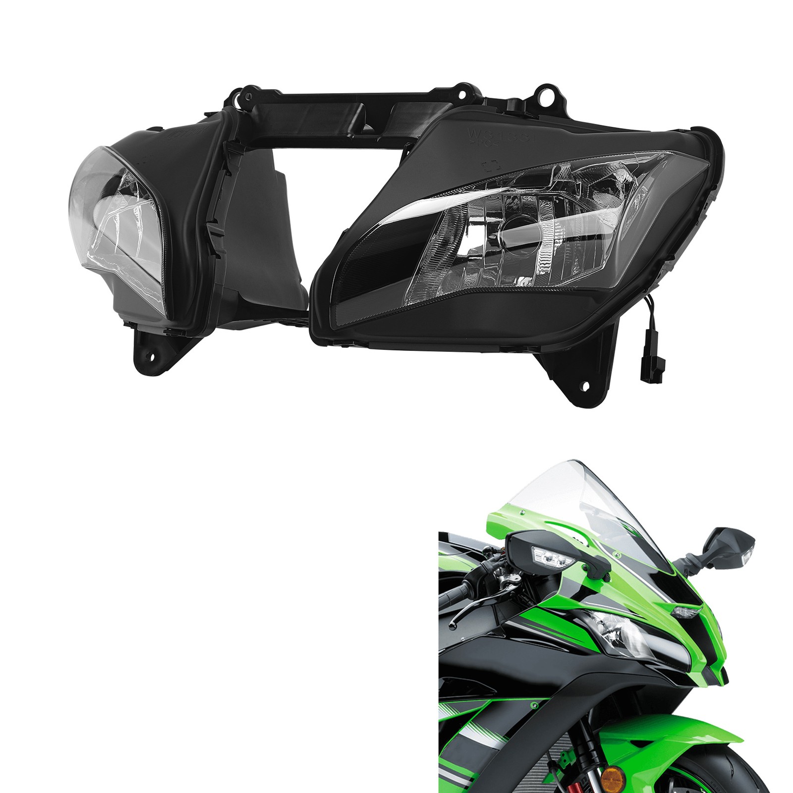 Front Headlight Assembly Fit For Kawasaki Ninja ZX10R 2016-2020‌ 2019 2018 2017