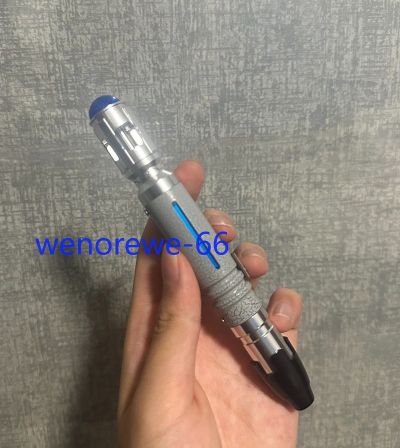 US Now!! NAWYA Doctor Who 10th Replica Metal LED Sonic Screwdriver Scalable Prop