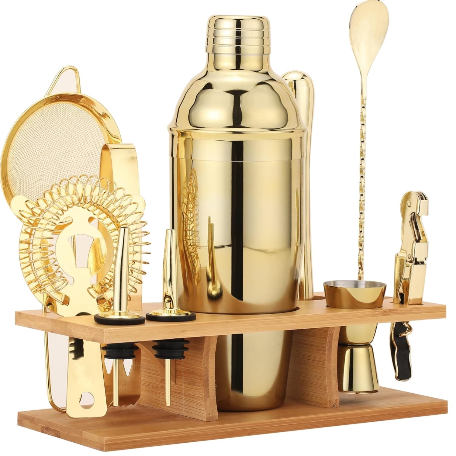 Stylish Gold Drink Mixer - Professional Bartending Set