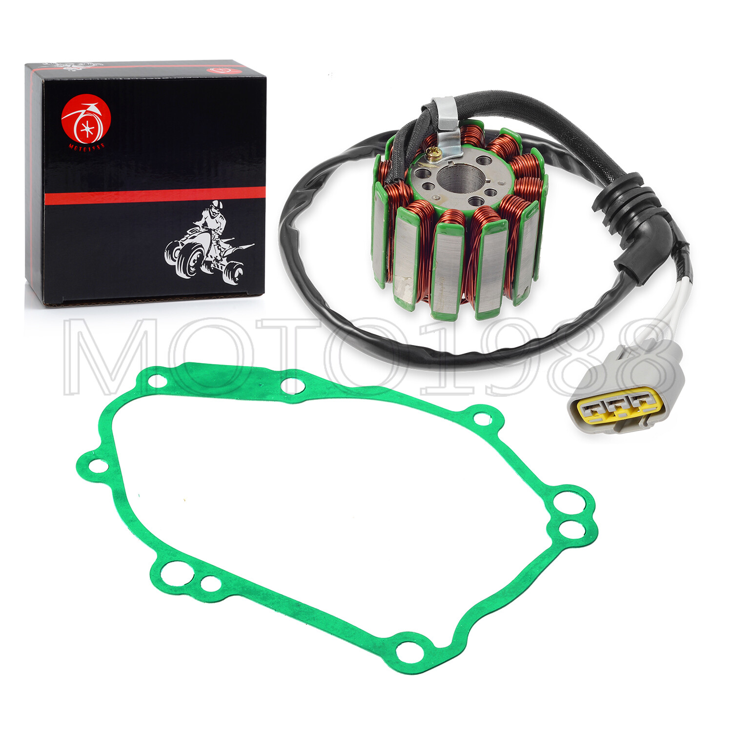 For YAMAHA R1 Limited Edition 2006 Magneto Stator Flywheel Rotor W/ Cover GASKET