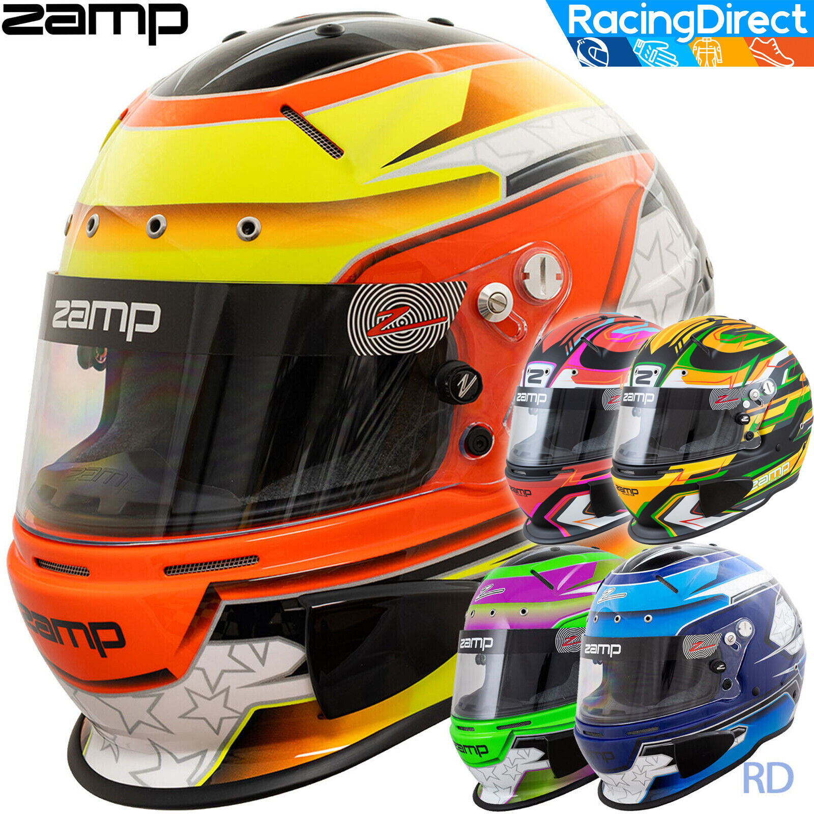 ZAMP - RZ-70E Switch Helmet - SA2020 & FIA8859 Rated - All Graphic Styles!