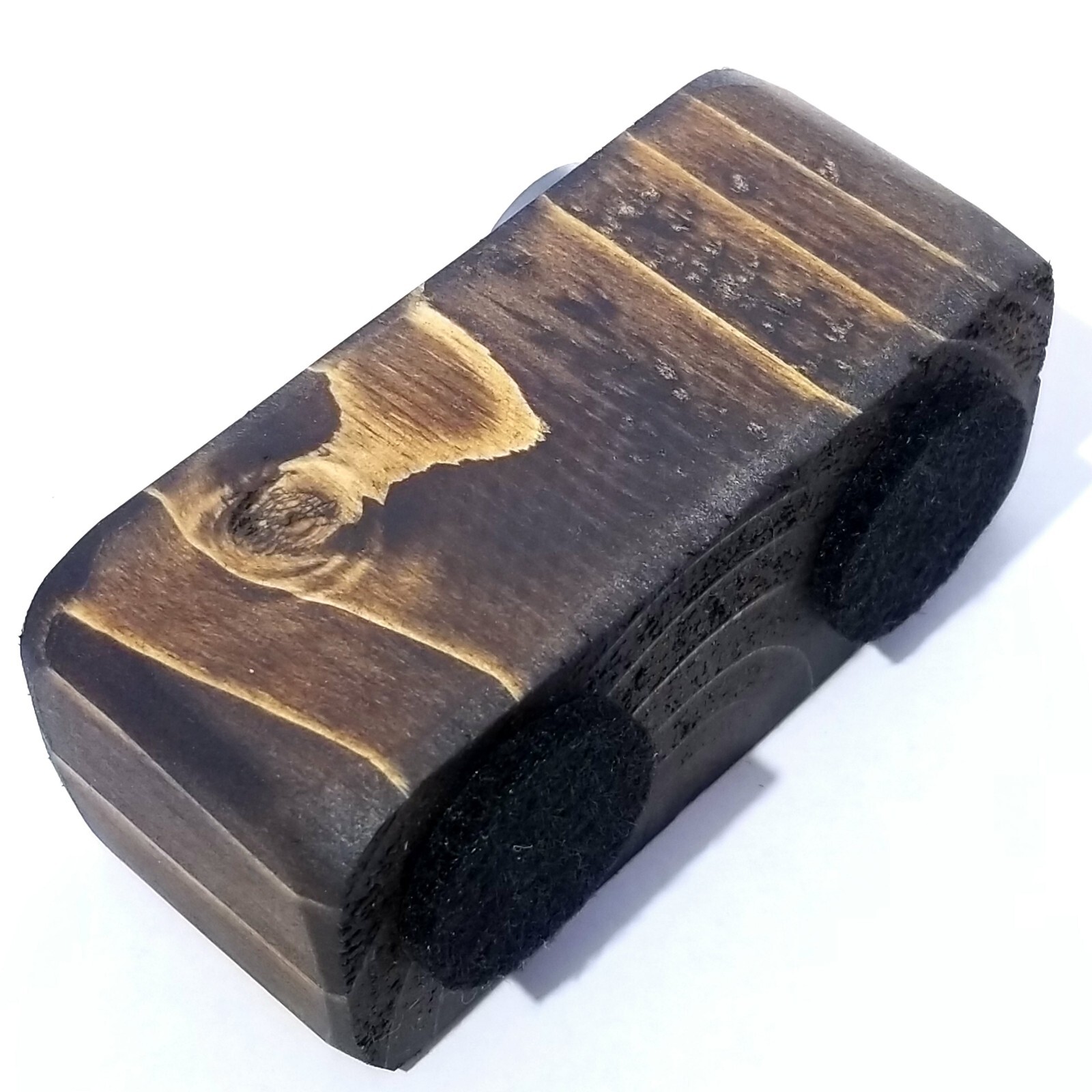 Rustic Wood Magnetic Single Pocket Knife Display Stand Handmade In Usa