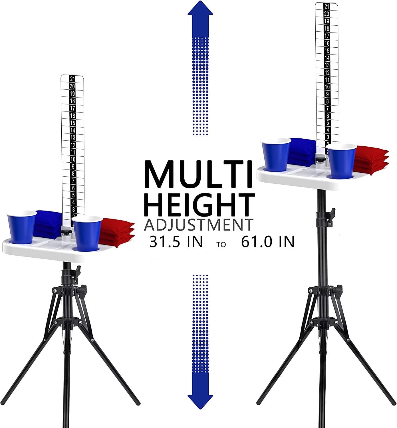 Cornhole Scoreboard 2 Sets Cornhole Score Keeper with Drink Holder Cornhole Set