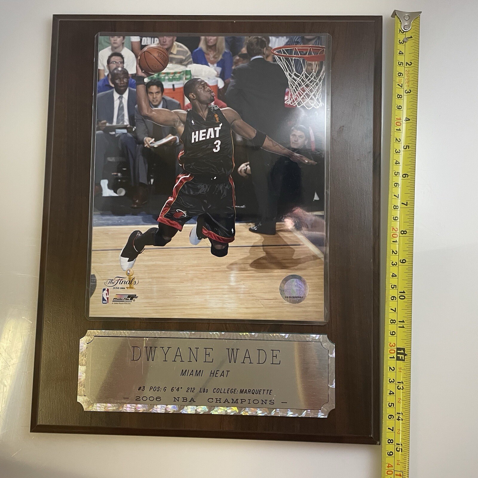 Dwayne Wade Plaque-Miami Heat Plaque 2006 Championship Decor *read Description