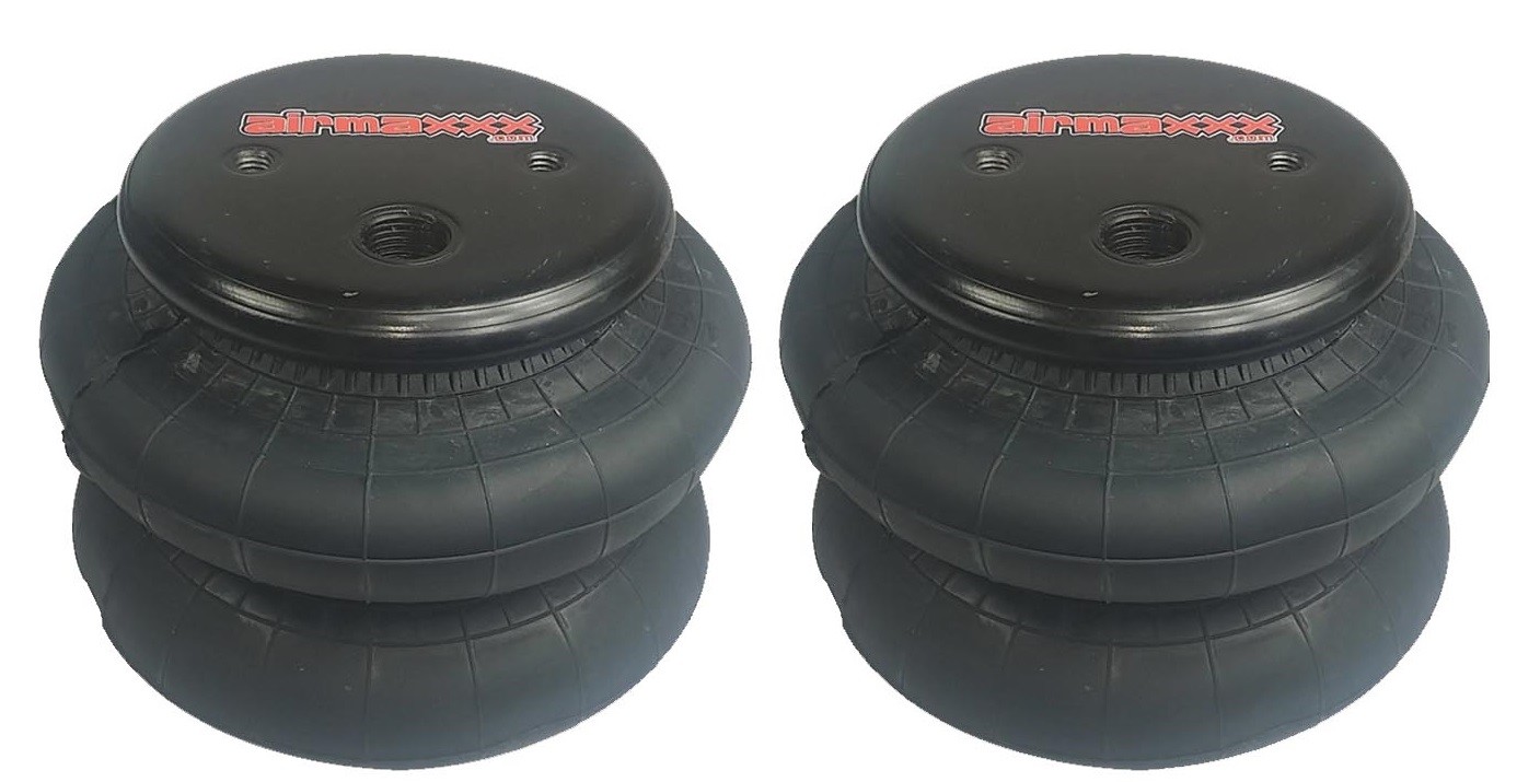 2 Standard 2600 Bags 1/2"npt Port Air Ride Lift Drop Springs Bag Suspension fbss