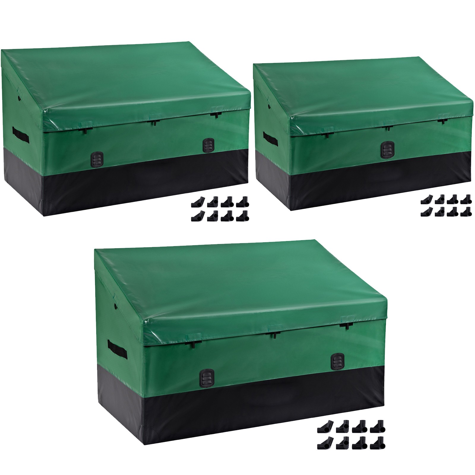 Outdoor Storage Box Patio Deck Box 100-230 Gallon Waterproof PE Tarpaulin