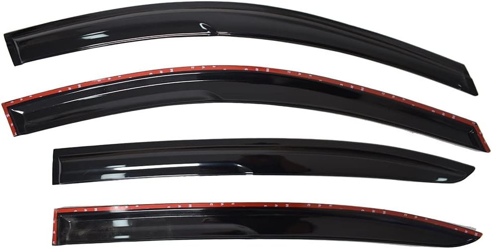 Window Visors Rain Guards Deflectors - 4-Pack Side Window Deflector Vent Shade