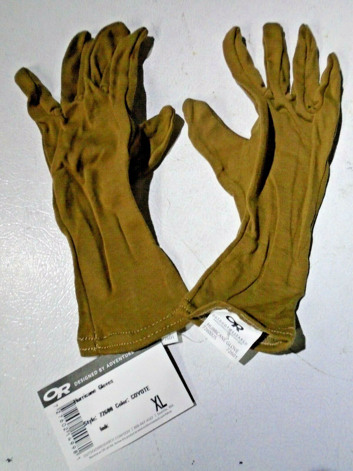 Outdoor Research 72630 Coyote Wool Hurricane Gloves XL (NEW WITH TAGS)