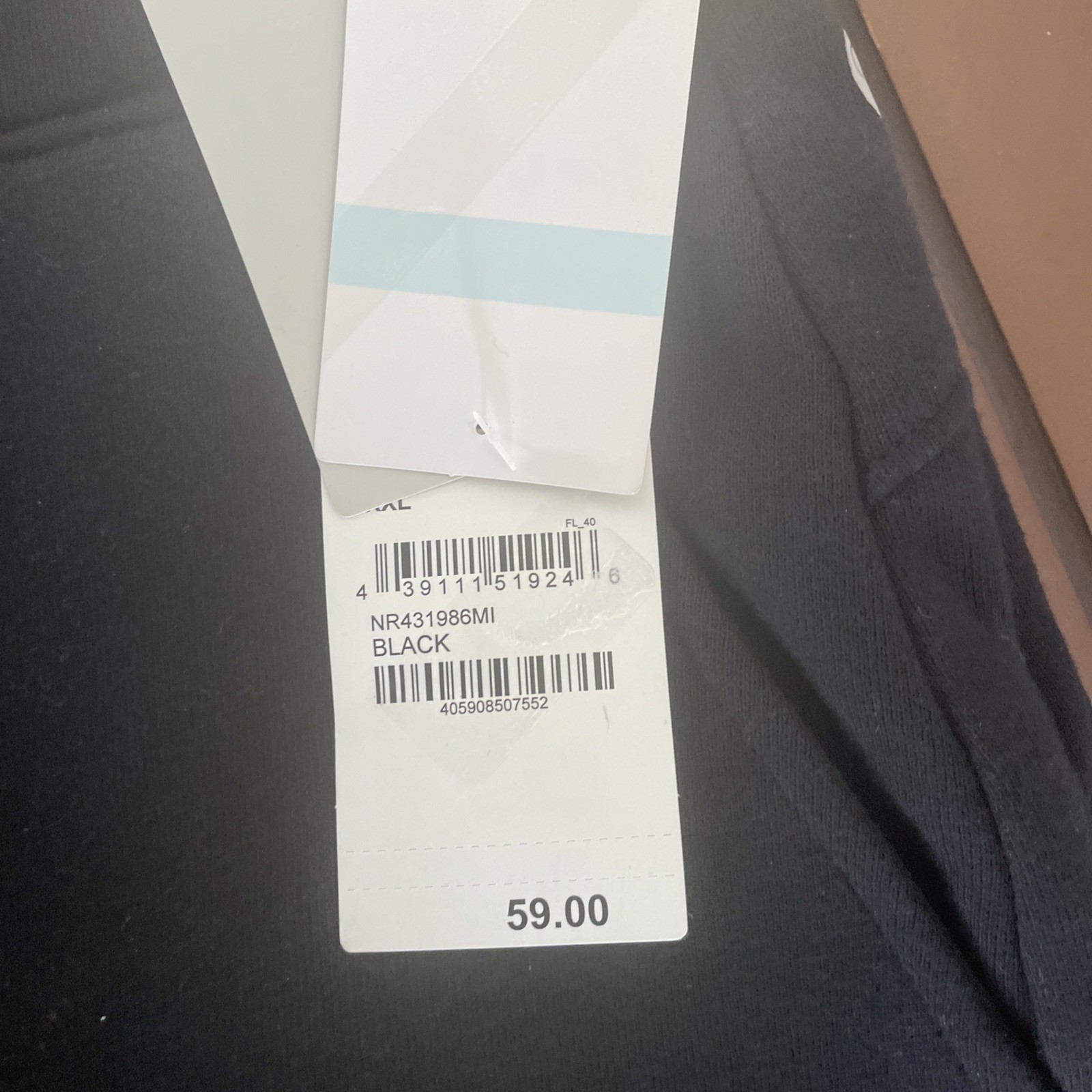 NWT ZELLA black fleece jogger, XXL, $59