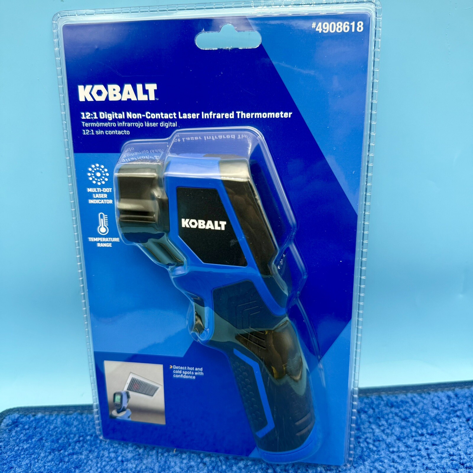 Kobalt 12:1 Digital Non-Contact Thermometer 4908618 -40 °F to 1022 °F